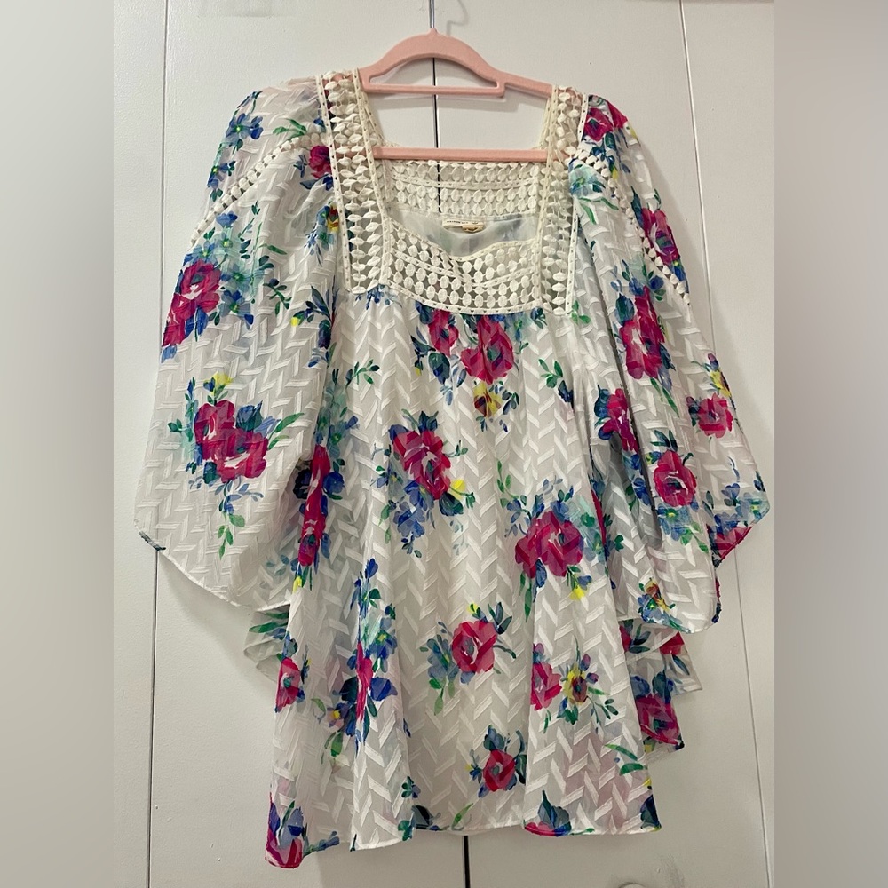 Anthropologie Meadow Rue Blouse, Size L